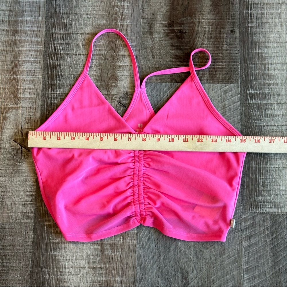 Eleven By Venus Williams Sports Bra NWT Size Medium Hot Fushia Rebel Midi Tank - Picture 4 of 10